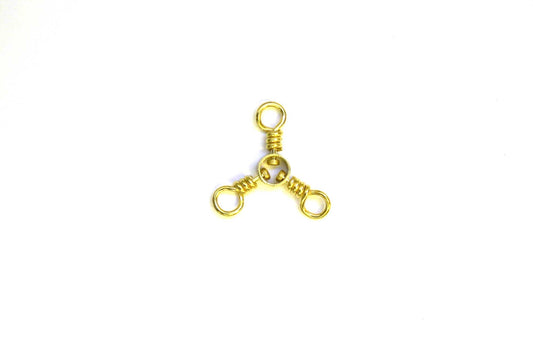 Eagle Claw Swivel-Brass 3-Way 12ct/12pk Size 2