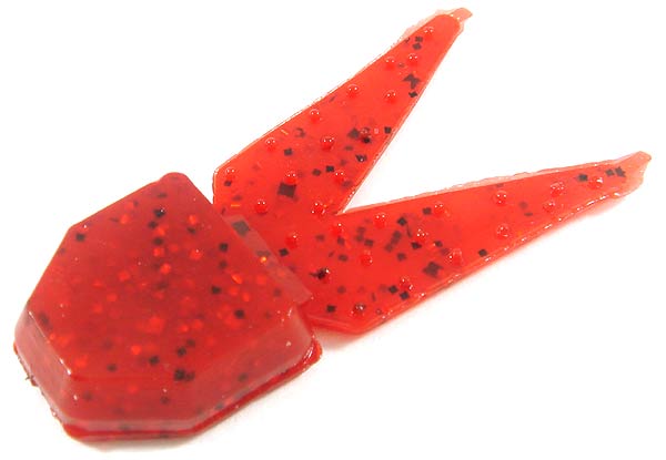 Zoom Salty Chunk 2.5in 5/bag Ruby Red - Lear Outdoors