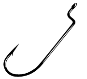 Gamakatsu Offset Worm Hook Bronze Size 1 6ct - Lear Outdoors