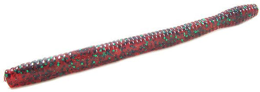 Zoom Magnum Finesee Worm 5in 10/bag Red Bug