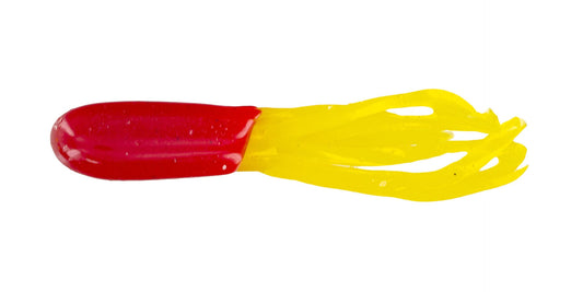 Big Bite Crappie Tubes 1.5in 10ct Red/Yellow - Lear Outdoors