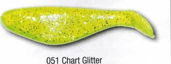 Luckie Strike Shad Minnow 2" 100ct Chart Glitter