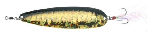 Nichols 4in Lake Fork Flutter Spoon Golden Shiner 3/4oz