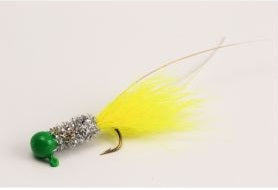 Slater Original Jig 1/16 Green/Silver/Chartreuse #4 Hook 3pk