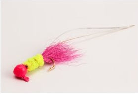 Slater Electric Chicken Jig 1/16 Pink/Chart/Pink #4 Hook 3pk