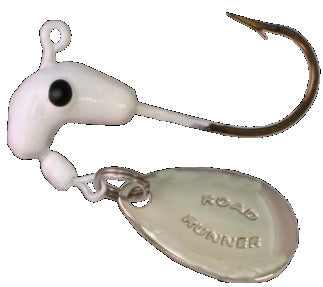 Blakemore Road Runner Heads 1/8oz 4ct White - Lear Outdoors