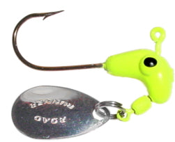 Blakemore Road Runner Heads 1/8oz 4ct Chartreuse - Lear Outdoors