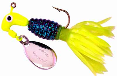 Blakemore Crappie Tamer 1/16oz 2ct June Bug/Chartreuse - Lear Outdoors