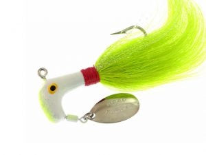 Blakemore Road Runner Bucktail 1oz 4/0 Wh/Ch-Chart 6/cd