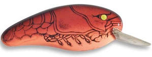 Bomber Deep Flat A 3/8 2-1/2 4-8ft Red Crawdad