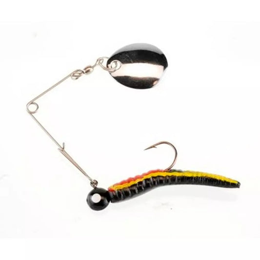 Johnson Beetle Spin®1/16oz Black Yellow Stripe/Red Belly