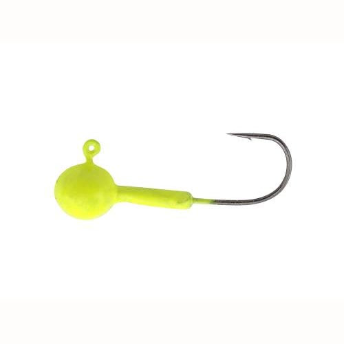 Crappie Magnet Double Cross Heads 5ct 1/16oz Chartreuse - Lear Outdoors