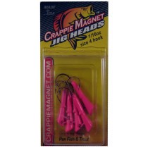 Leland Crappie Magnet Replacement Heads 5ct 1/16oz Pink - Lear Outdoors