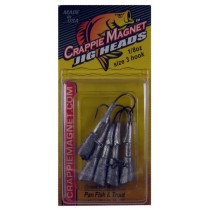 Leland Crappie Magnet Replacement Heads 5ct 1/8oz Unpainted - Lear Outdoors