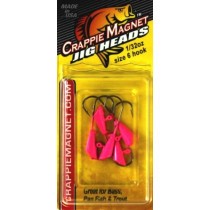 Leland Crappie Magnet Replacement Heads 5ct 1/32oz Pink - Lear Outdoors