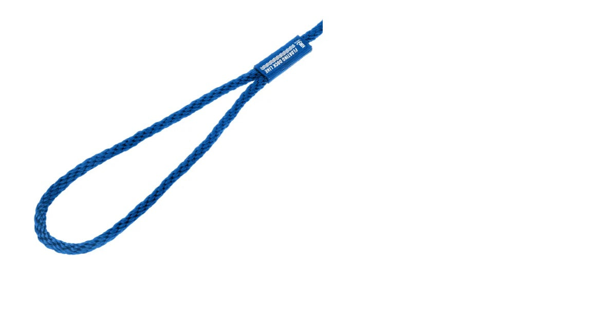 TH Marine Dock Line 3/8in x 15ft Soild Braid Blue