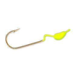 Slider Crappie Heads 18ct 1/4oz Chartreuse - Lear Outdoors