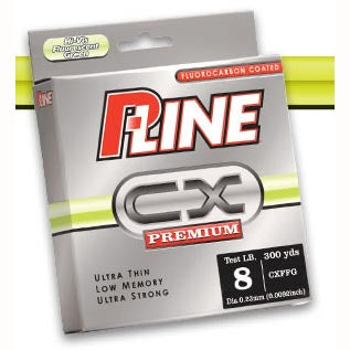 P-Line CX Preminum Fluorocarbon Flourescent Green 300yd 6lb - Lear Outdoors