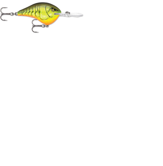 Rapala DT Series 10' 3/5oz 2.25in Chartreuse Rootbeer Crawdad