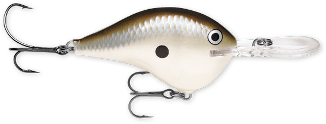 Rapala DT Series 10' 3/5oz 2.25in Pearl Grey Shiner