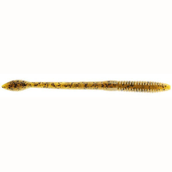 Strike King Fat Baby KVD Finesse Worm 5in 12ct Green Pumpkin - Lear Outdoors