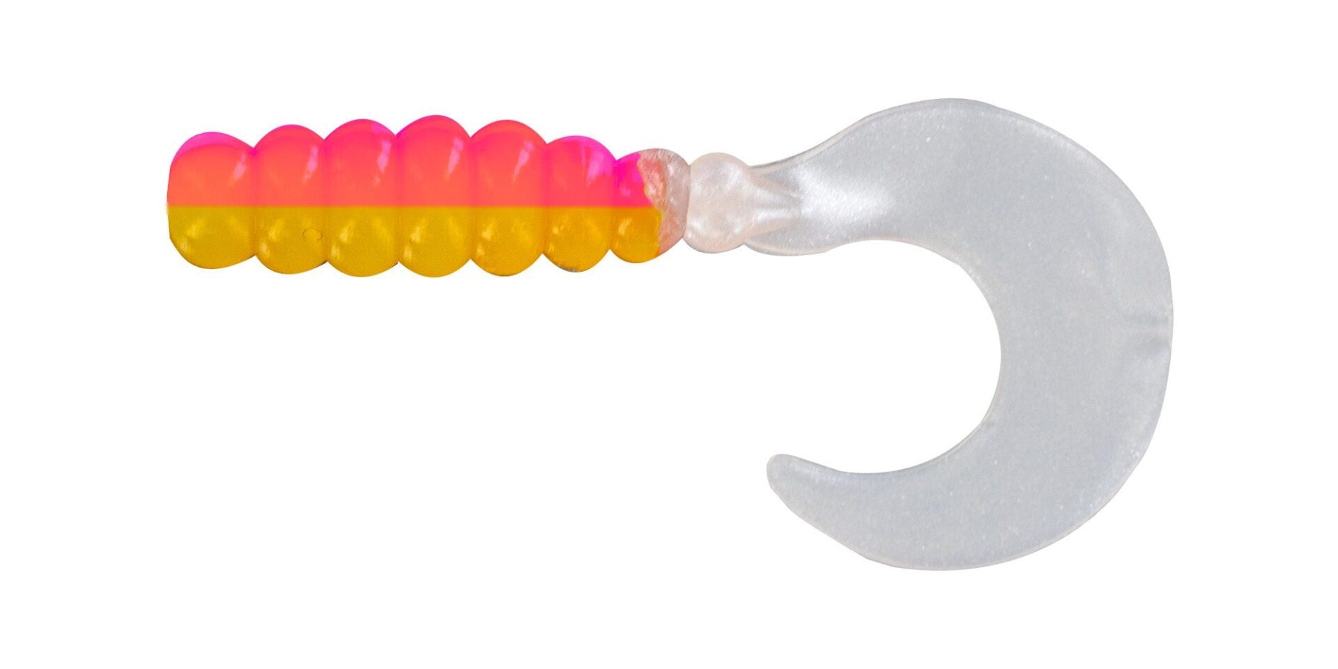 Big Bite Fat Grub 2in 10ct Pink/Yellow/Pearl - Lear Outdoors