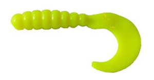 Big Bite Fat Grub 2in 10ct Chart Glow - Lear Outdoors