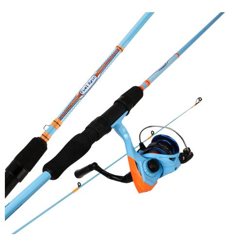 Okuma Fin Chaser X Spinning Combo 6ft 6in 2pc Blue - Lear Outdoors