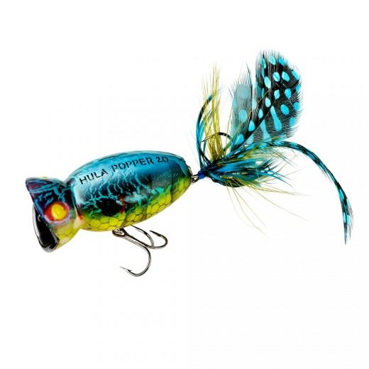 Arbogast Hula Popper 2" 3/8oz Blue Kill