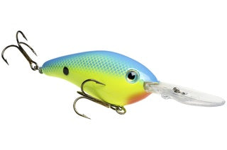 Strike King Series 6XD - 1oz Powder Blue Back Chartreuse