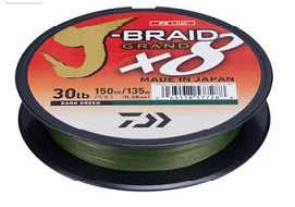 Daiwa J-Braid Grand 8X 150yd 20lb Dark Green - Lear Outdoors