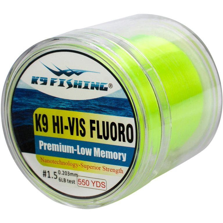 K9 Fluoro Line HiViz Yellow 550yd 4lb