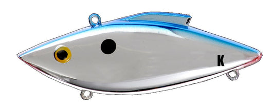 Bill Lewis Knock-N Trap 1/2 Chrome Blue Back