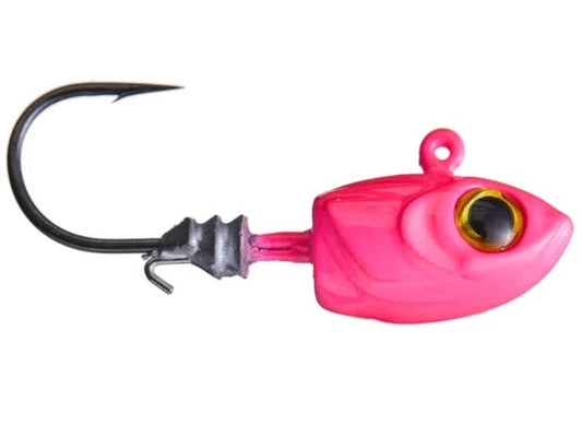 Z-MAN Micro Shad HeadZ 1/16oz Pink Glow 4pk - Lear Outdoors