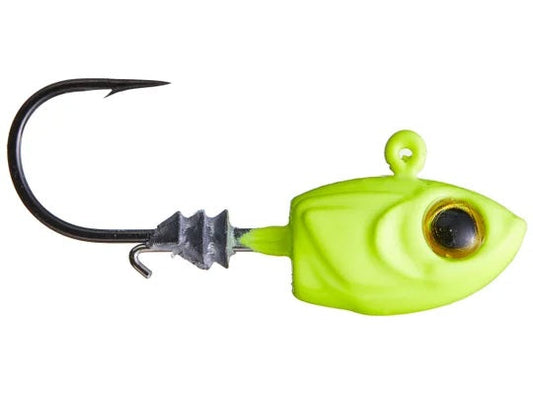 Z-MAN Micro Shad HeadZ 1/16oz Chartreuse 4pk - Lear Outdoors