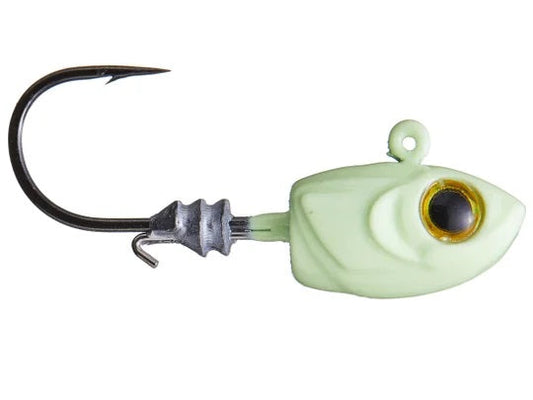 Z-MAN Micro Shad HeadZ 1/16oz Glow 4pk - Lear Outdoors