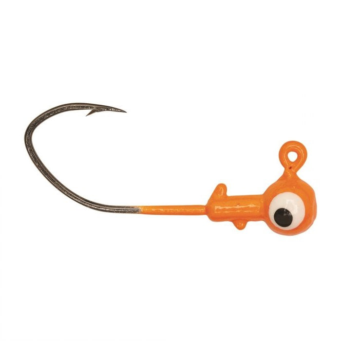 Eagle Claw Pro-V Ball Jig Head 1/16 10ct Orange - Lear Outdoors