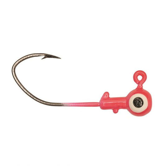 Eagle Claw Pro-V Ball Jig Head 1/16 10ct Pink - Lear Outdoors