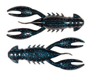 Z-MAN Pro CrawZ 3.5in Black Blue Flake 3pk - Lear Outdoors