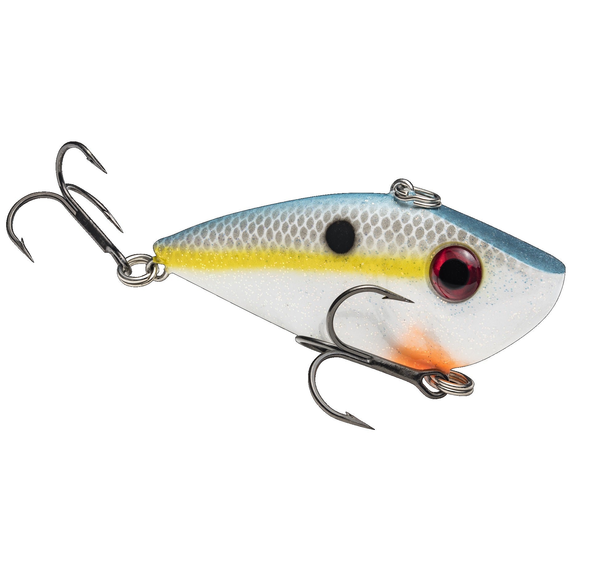 Strike King Red Eye Shad 3/8oz Powder Blue Black Chart. - Lear Outdoors