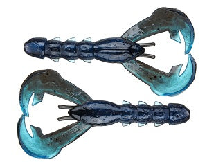 Strike King Rage Craw 4in 7ct Black Blue Swirl - Lear Outdoors