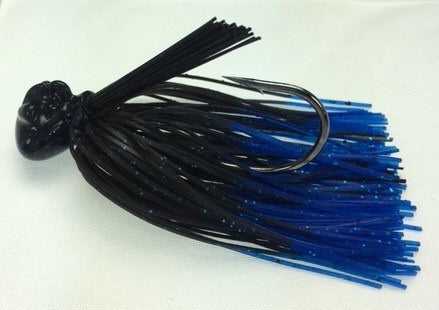 Stanley Stand-Up Football Jig 1/2oz Black/Blue Fire Tip - Lear Outdoors