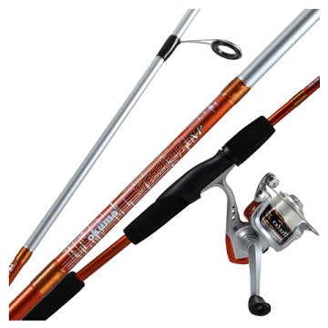 Okuma Steeler XP Spinning Combo 6ft 2pc Blaze Orange