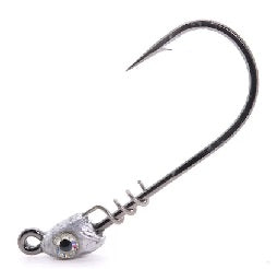 Mustad Spring Lock Jig Head 1/16 3/0 Plain 4ct