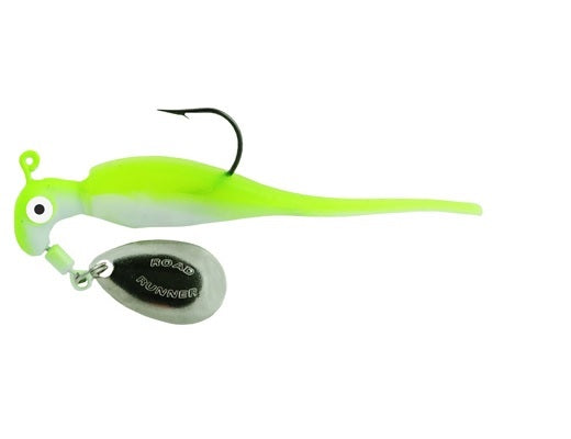 Blakemore Slab Runner w/Baby Shad 1/8oz #2 Bone White Chart - Lear Outdoors