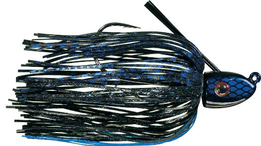 Strike King Swimming Jig 1/4oz Black/Blue - Lear Outdoors