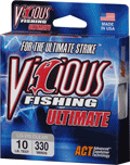 Vicious Ultimate Clear/Blue Mono 330yd 10lb - Lear Outdoors