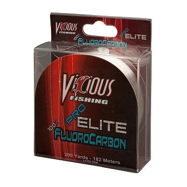 Vicious Pro Elite Fluorocarbon Clear 200yd 6lb - Lear Outdoors