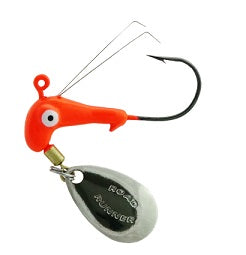 Blakemore Roadrunner Head Weedless 1/8oz #1 2ct Fluor Red - Lear Outdoors