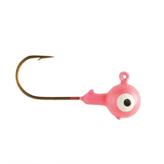 Eagle Claw Ball Jig Head 1/8 10ct Pink - Lear Outdoors